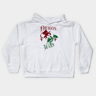 Greeen and Red Dragon Wars Kids Hoodie